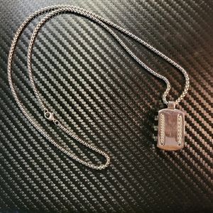 Dog tag style necklace